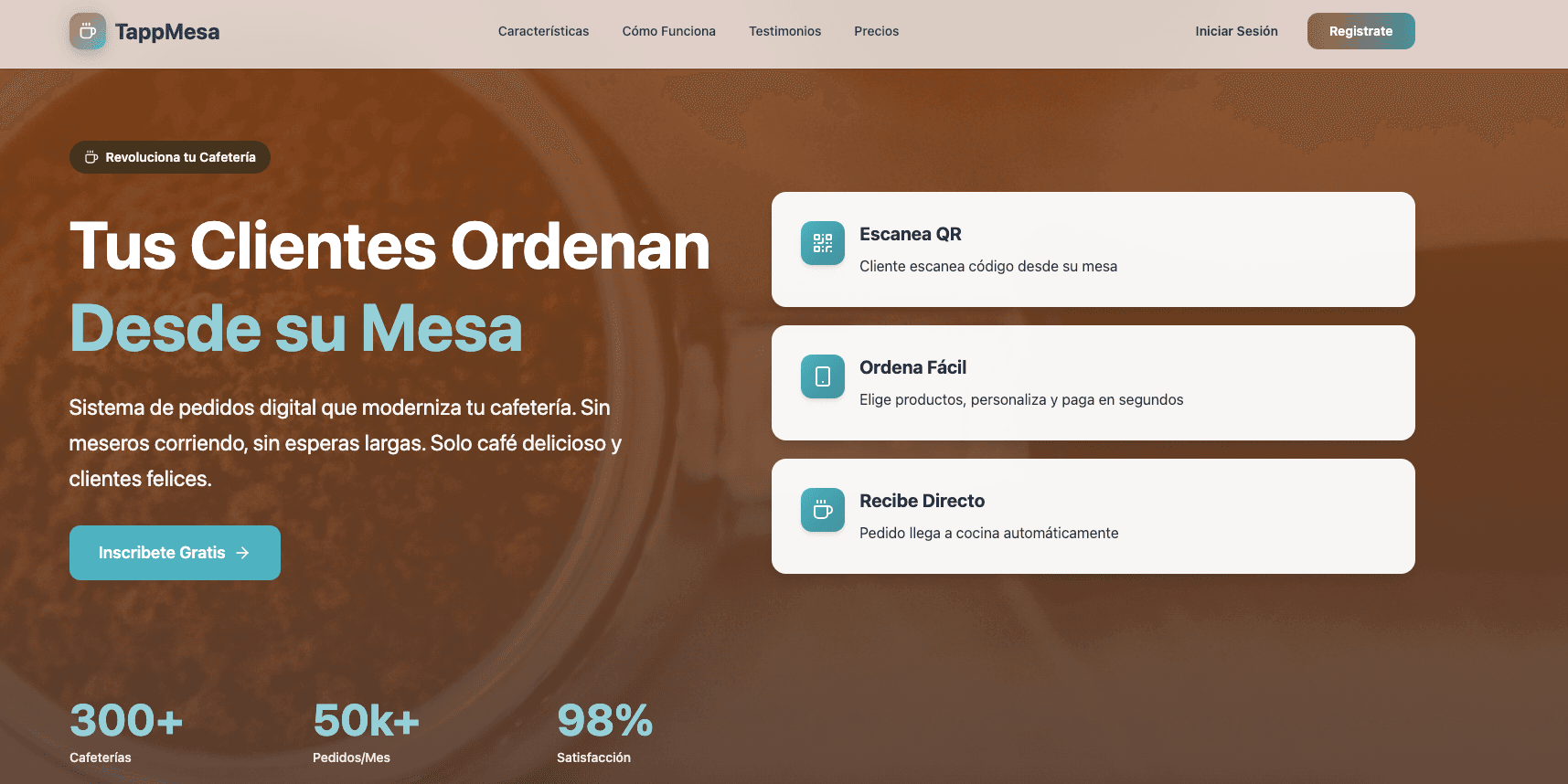 CRM Restaurant - QR menu on table